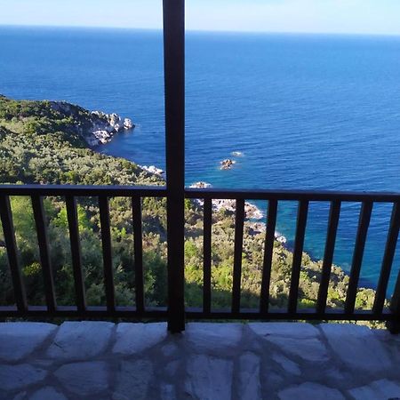 Triple Studio Room With The Most Beatifull View In Mylopotamos ツァガラダ エクステリア 写真